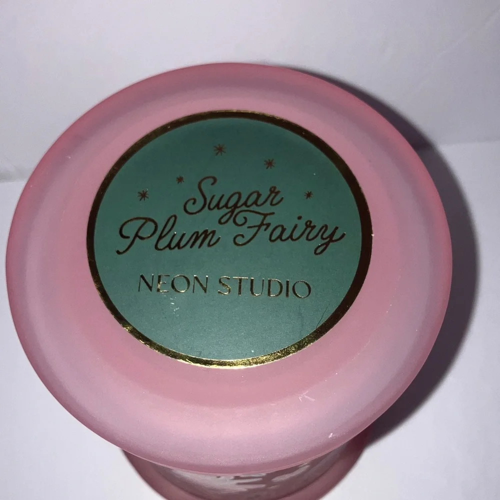 Sugar‎ Plum Fairy and Ballerina Candle in Glass Holder with Lid 3x5